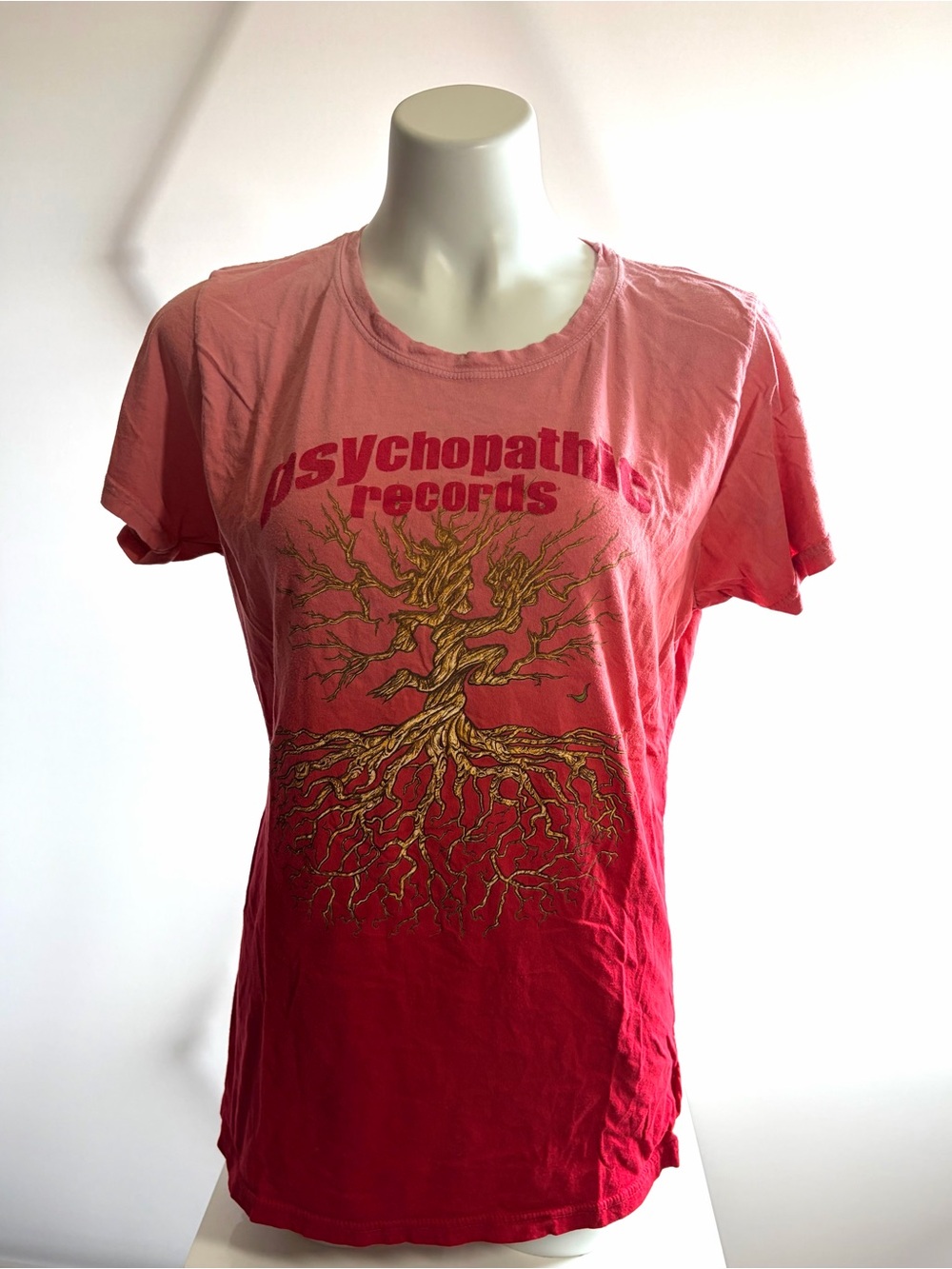 Psychopathic Records Ombre Pink-Red Graphic Tee